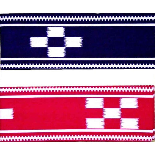 ミンサー柄プリント帯 | つは琉球店