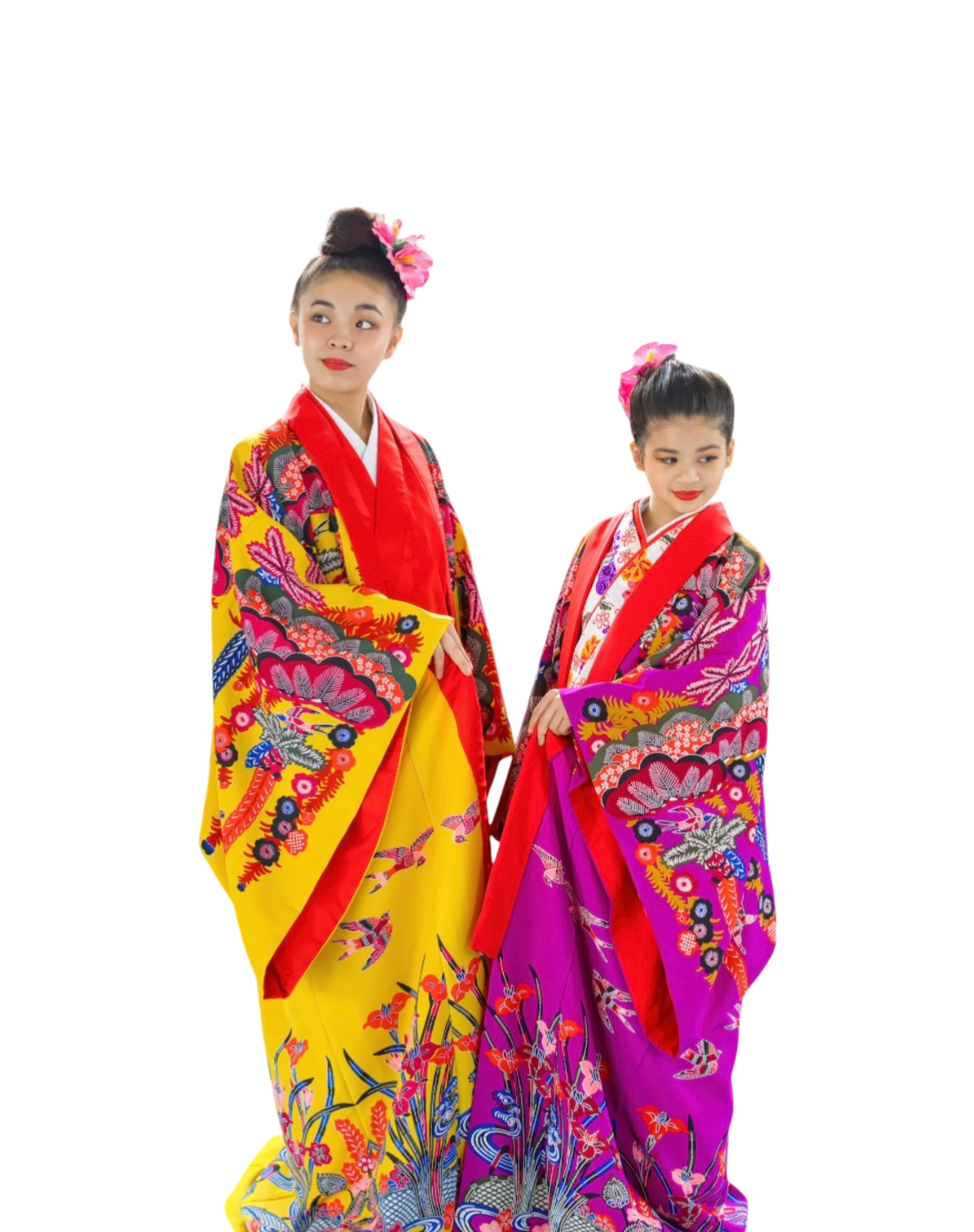 レンタル】紅型打掛「一越松柄」