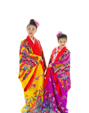 紅型打掛「一越松柄」