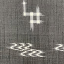 紗 三玉柄黒 着物反物