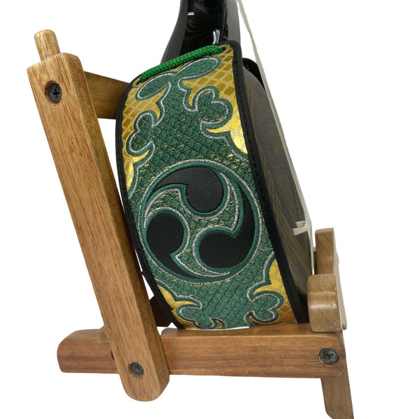 ティーガー（緑×金 左御紋） 胴巻き 三線 通販 │ つは琉球店