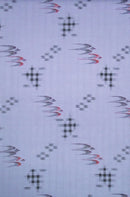 紗24 かすり柄フジ 着物反物