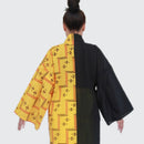 【ハーフ衣裳/稽古着】絣柄（黄色×黒）