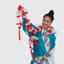 【ハーフ衣裳/稽古着】紅型柄（青×白）