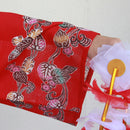 【ハーフ衣裳/稽古着】紅型柄（赤）