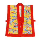 子供用エイサー打掛（赤衿×黄紅型柄）