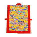 子供用エイサー打掛（赤衿×黄紅型柄）