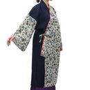 【ハーフ衣裳/稽古着】ネイビー×ベージュ紅型