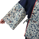 【ハーフ衣裳/稽古着】ネイビー×ベージュ紅型