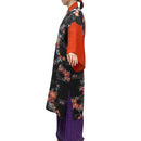 【ハーフ衣裳/稽古着】テラコッタ×黒紅型