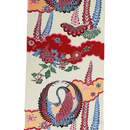 一越 大鶴丸 クリーム 着物反物