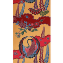 一越 大鶴丸 黄色 着物反物