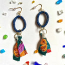 【ピアス】うるまの花 ポリマークレイピアス