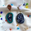 【ピアス＆イヤリング】海風（ウミカジ）ポリマークレイピアス