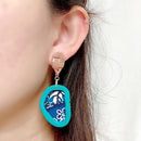 【ピアス＆イヤリング】海風（ウミカジ）ポリマークレイピアス