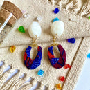 【ピアス＆イヤリング】うるまの夕日 ポリマークレイピアス