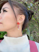 【ピアス＆イヤリング】うるまの朝焼け ポリマークレイピアス