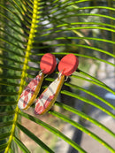 【ピアス＆イヤリング】うるまの朝焼け ポリマークレイピアス