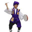 子供用エイサー打掛（赤衿×黒）