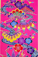 紅型柄　紗大松竹梅 着物反物