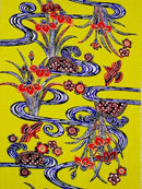 紅型柄　紗アヤメ 着物反物