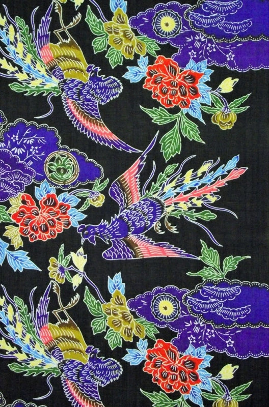 反物　青色　花柄　鳳凰　着物 楽天市場】着物 反物 鳳凰の通販