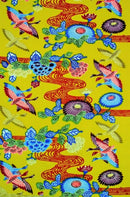 紅型柄　一越万寿菊 着物反物