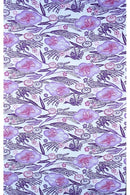 紅型柄　紗水鳥雲柄 着物反物