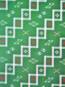 一越格子万丈かすり柄 着物反物