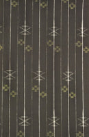 紗67かすり柄黒 着物反物