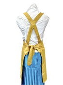 琉球染物 紅型エプロン ポケット付き_2サイズ＜大柄イエロー＞