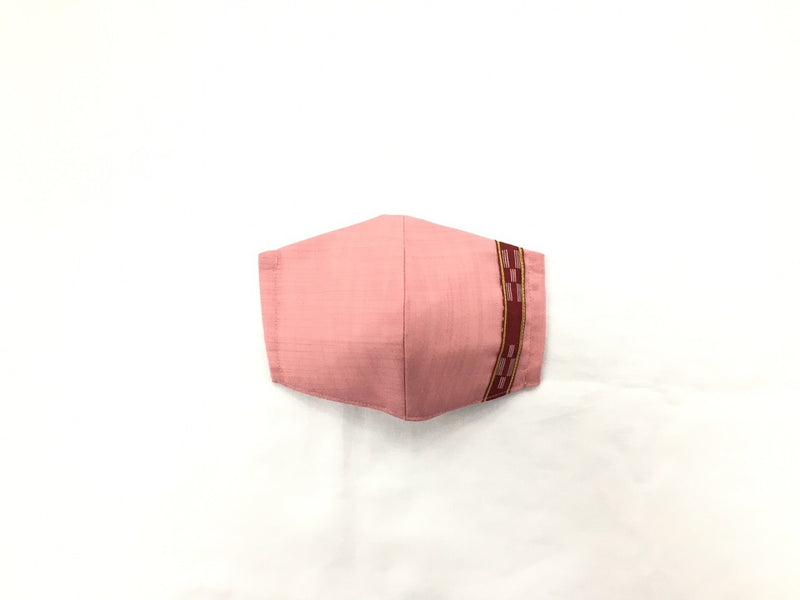 【New】つは琉球店オリジナルかりゆしマスク【無地×ライン】ピンク