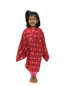 【ハーフ衣裳/稽古着】小絣 赤