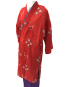 【ハーフ衣裳/稽古着】かすり柄 　　　　　　　赤絣柄