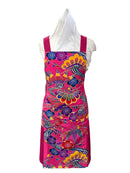 琉球染物 紅型エプロン ポケット付き_2サイズ＜ピンク＞