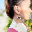 【ピアス＆イヤリング】サガリバナ 紅型ピアス