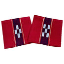 つは琉球店オリジナル ミンサー柄コースター 2枚セット