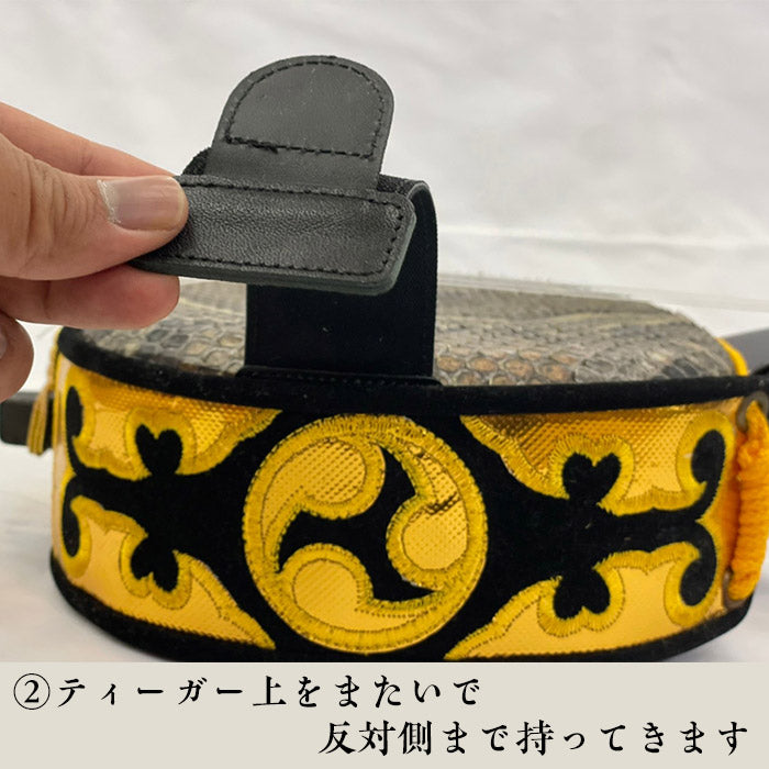 プロも愛用！取り外し可能 三線すべり止め 汚れない滑り止め 三線専用