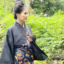 紅型柄　紗アヤメ 着物反物